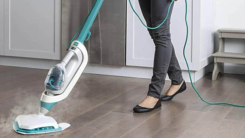 Steam Mop, Light 'N' Easy Floor Steamer for Hardwood, Laminate Floor and  Tile, Lightweight Steam Mop 7618ANW - Used 