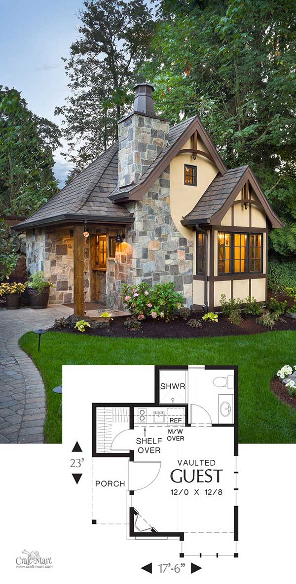 Tudor Cottage Tiny House Plans