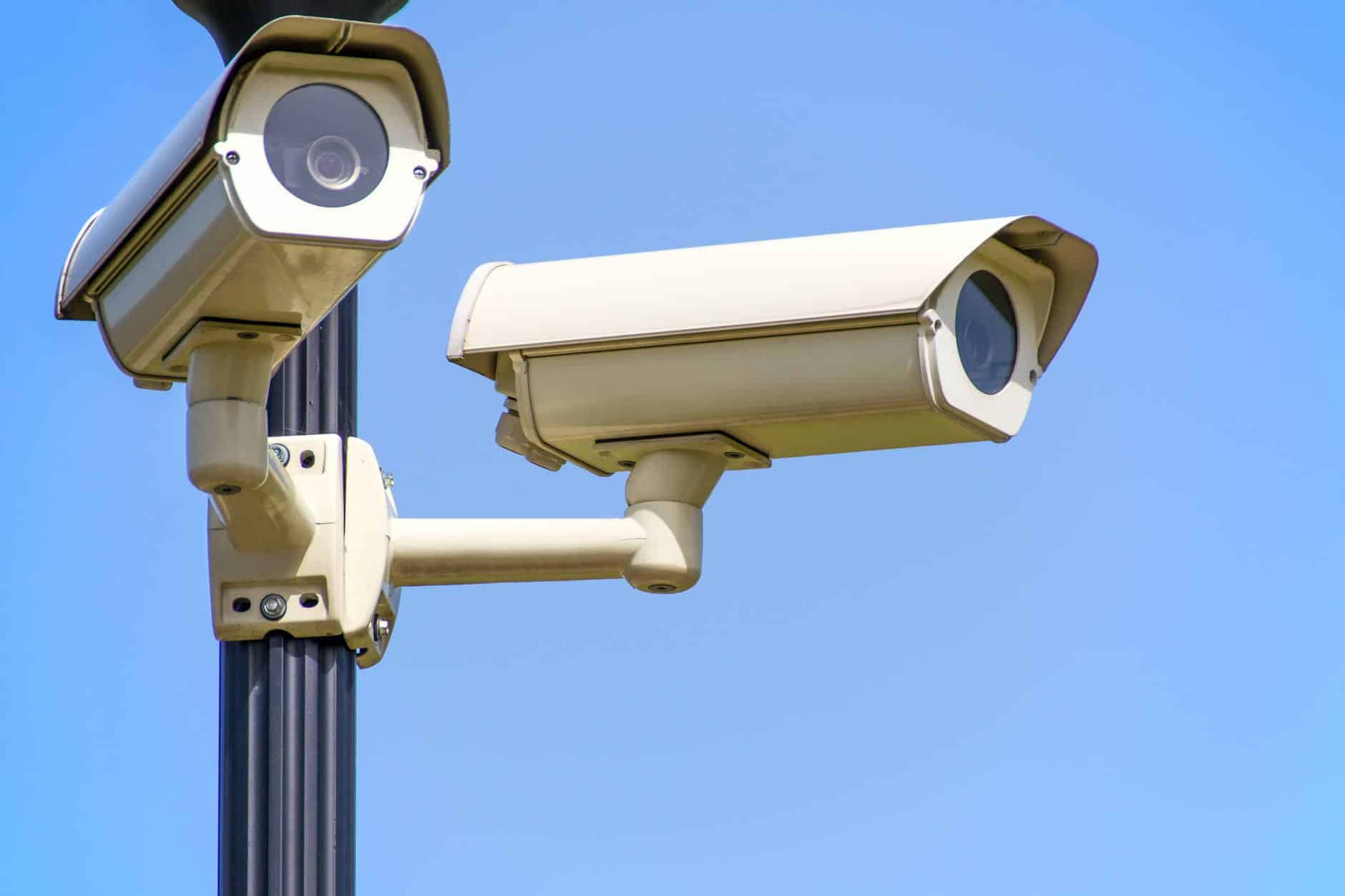 police blue sky security surveillance