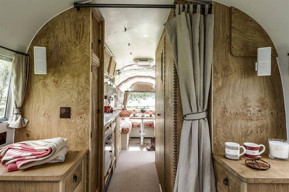 Interior decor of an Airstream home 