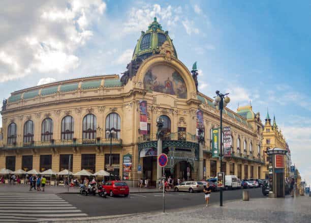 Municipal House in  Prague, Czech Republic 