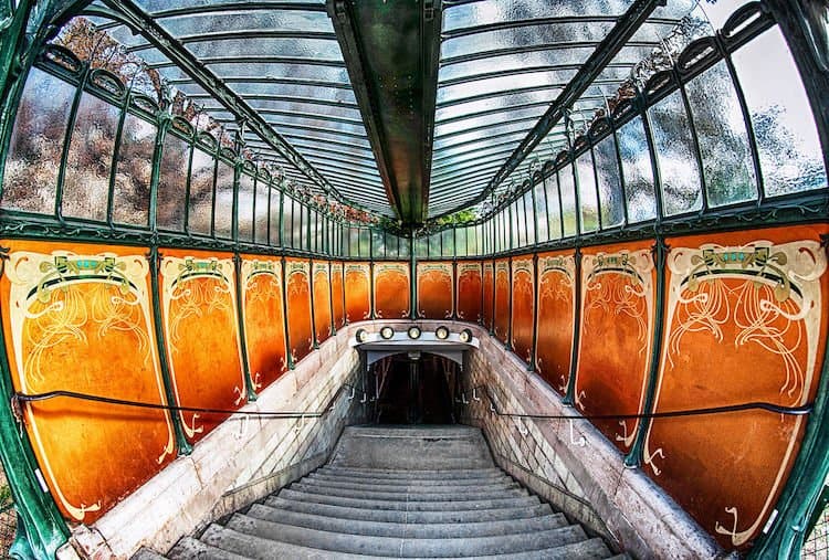 Paris Metro Art Nouveau Entrances