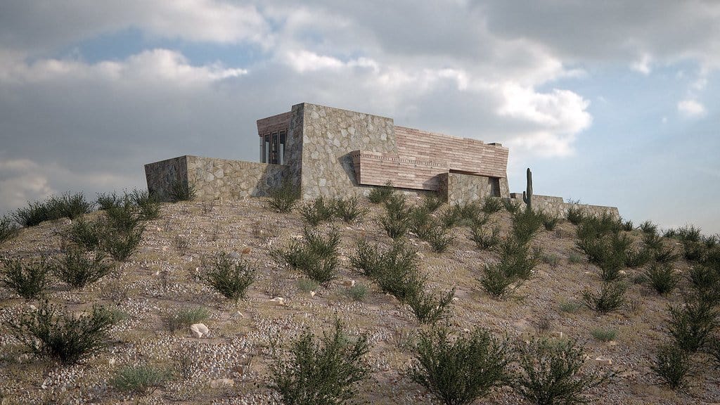 Photo: Rose and Gertrude Pauson house / Frank Lloyd Wright / Phoenix, Arizona / 1940-42. | Hooked On The Past David Remero | Flickr