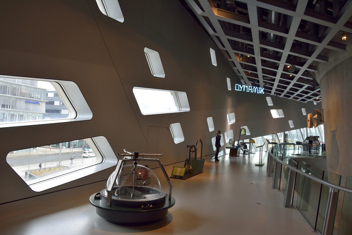 Interior of Phæno Science Center in Wolfsburg, Germany 