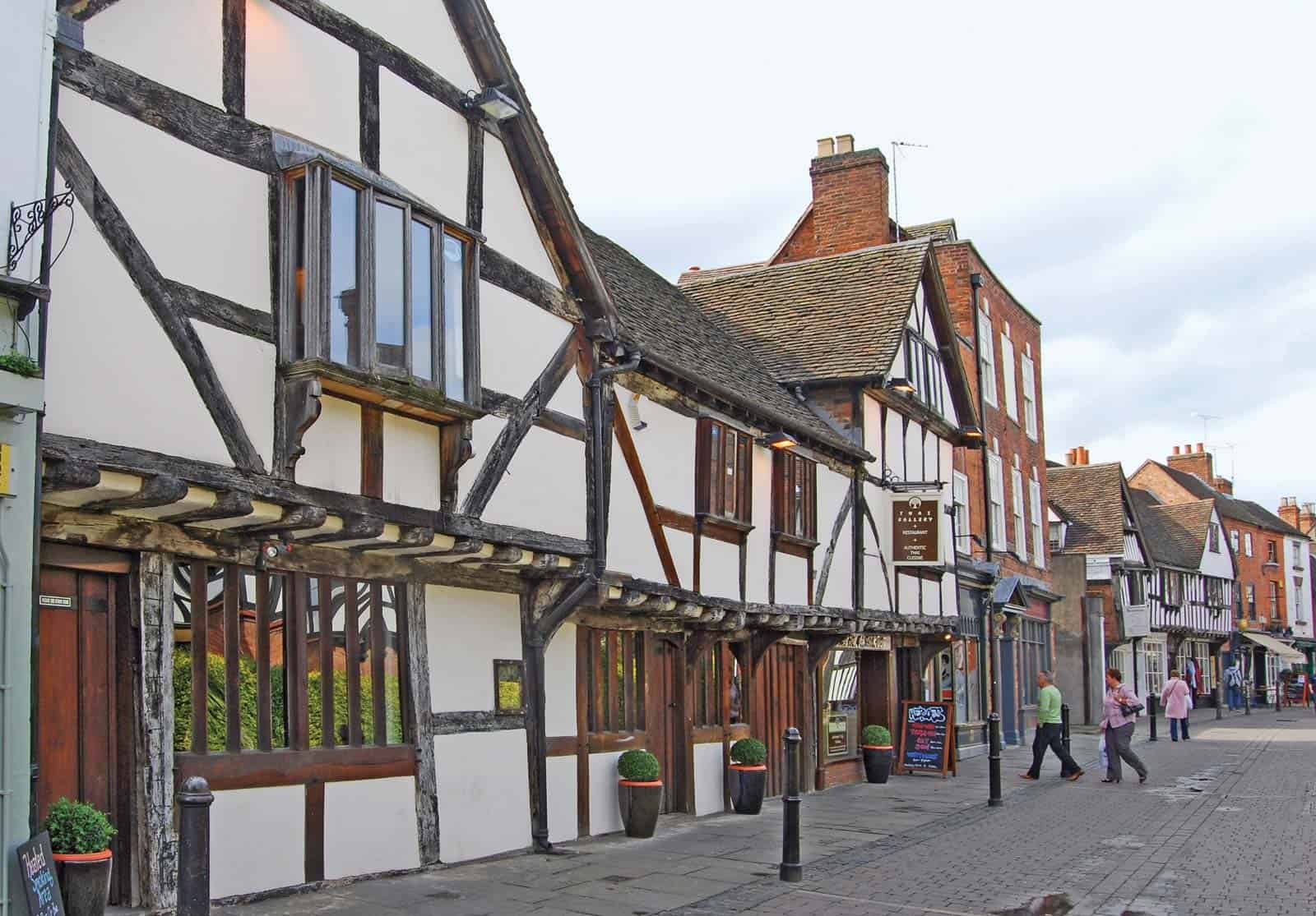 Tudor buildings in Worcester