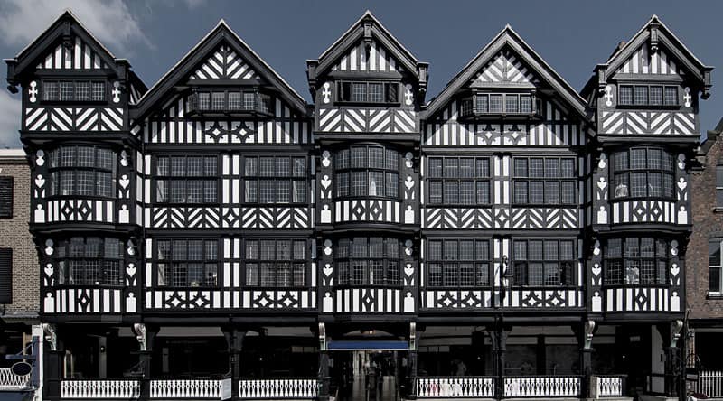 Tudor style architecture in Chester