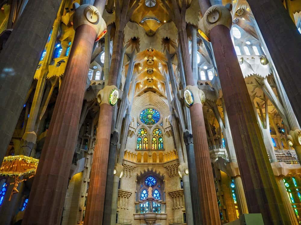 interior of Sagrada familia