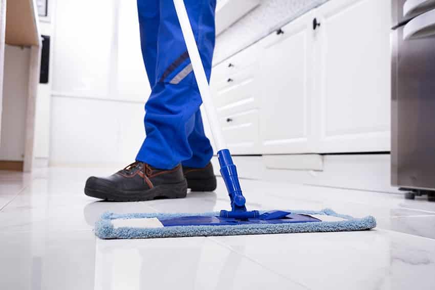 how to clean marble floors
