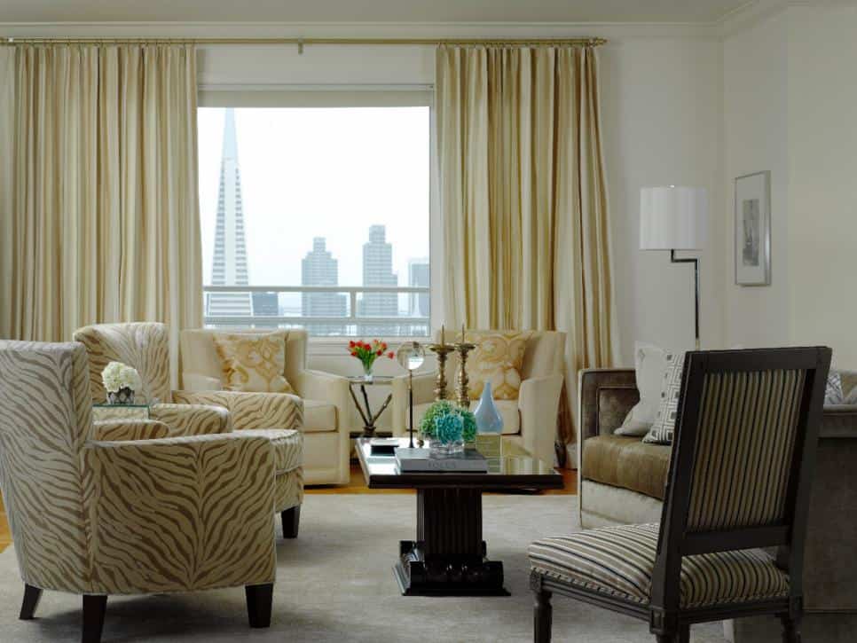how to hang curtains without a rod