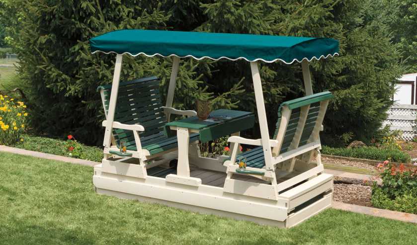 Outdoor Double Glider Swings
