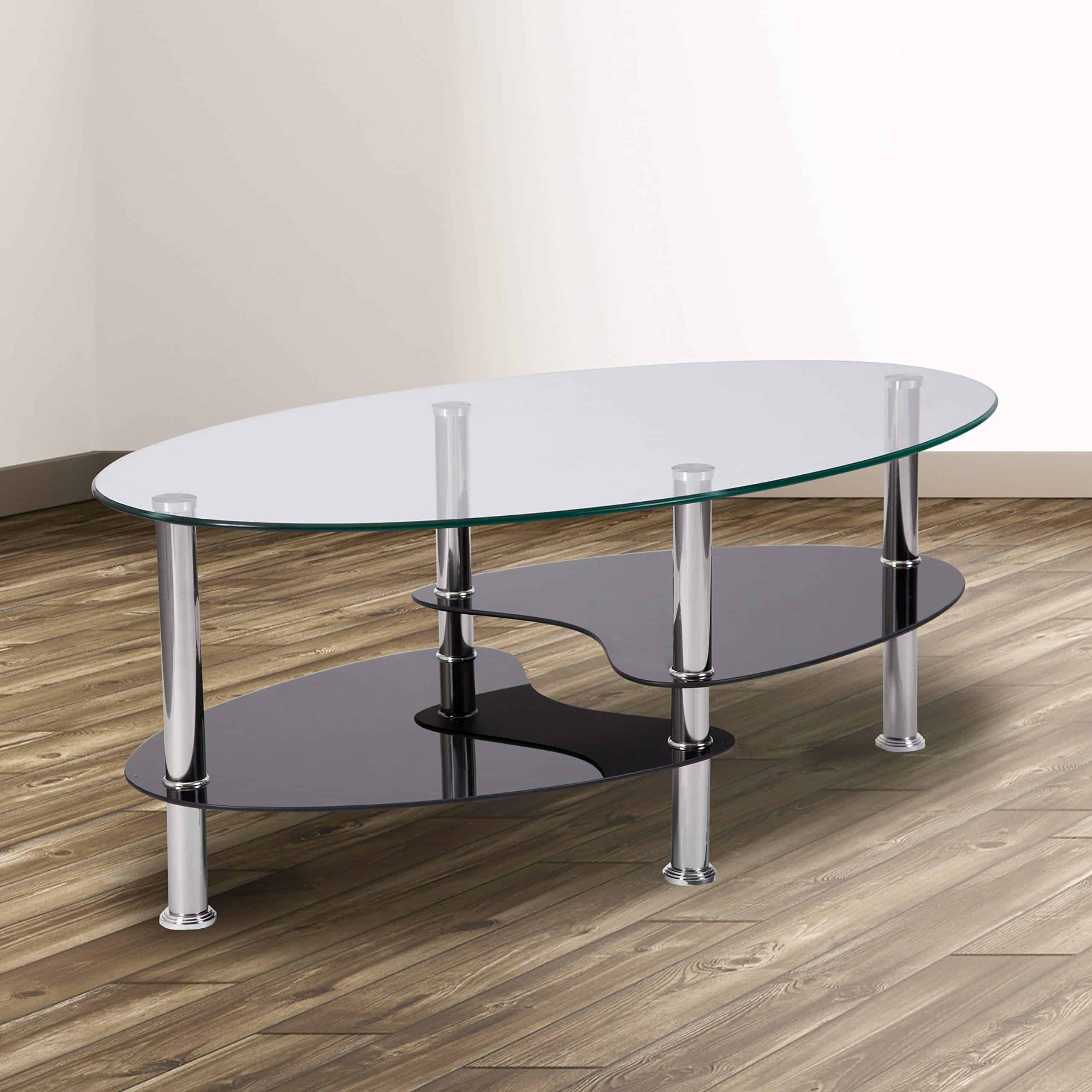 Nidouillet 3 Tier Tempered Glass Table