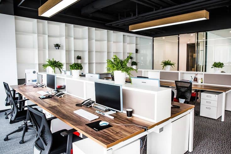 open-concept co-working sharing space