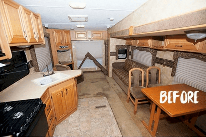 updating travel trailer interior