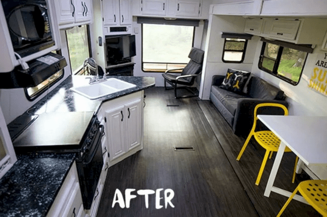 updating travel trailer interior