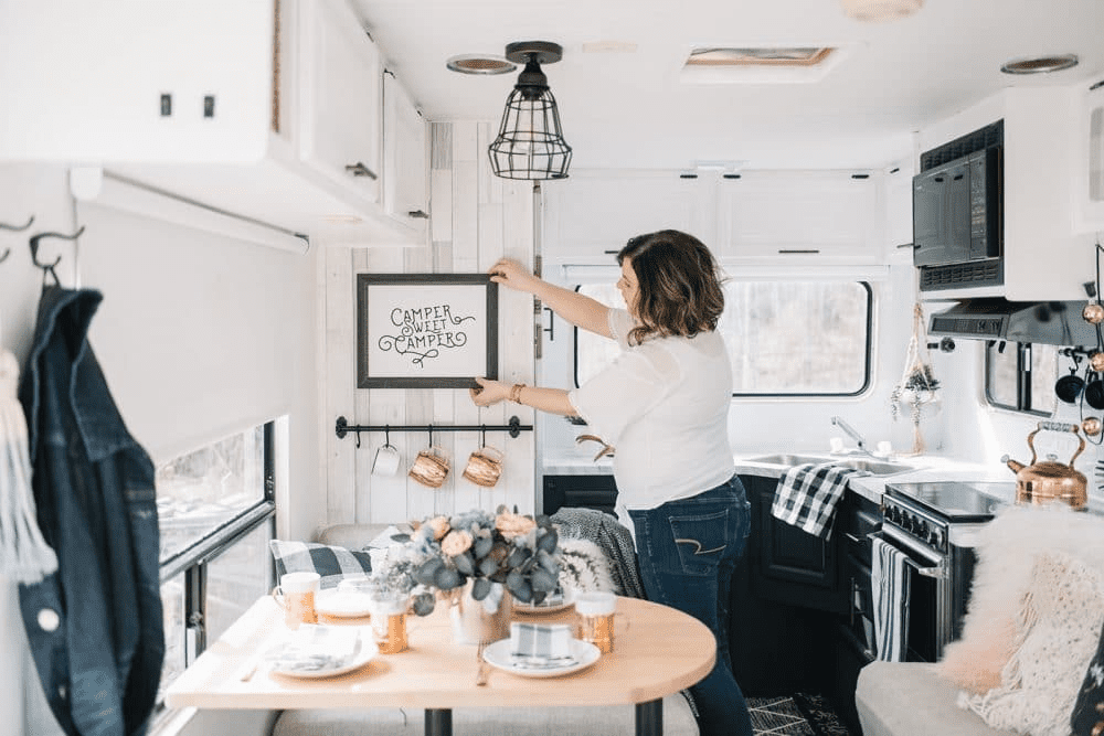 updating travel trailer interior