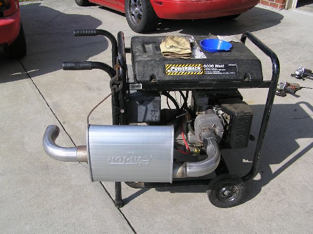 Using Water As The Generator Muffler