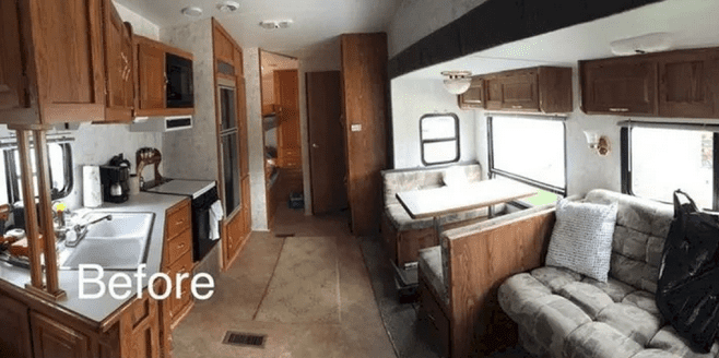 updating travel trailer interior