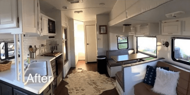 updating travel trailer interior