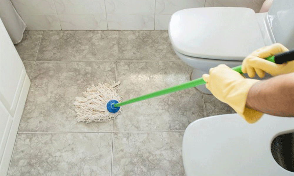 Completely Scrub The Floor Surfaces.