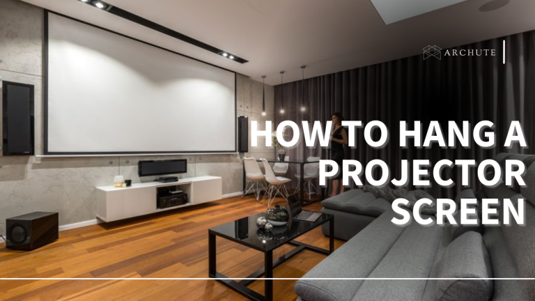 how to hang projector screen