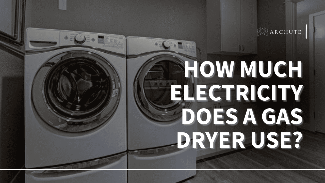 how much electricity does a gas dryer use