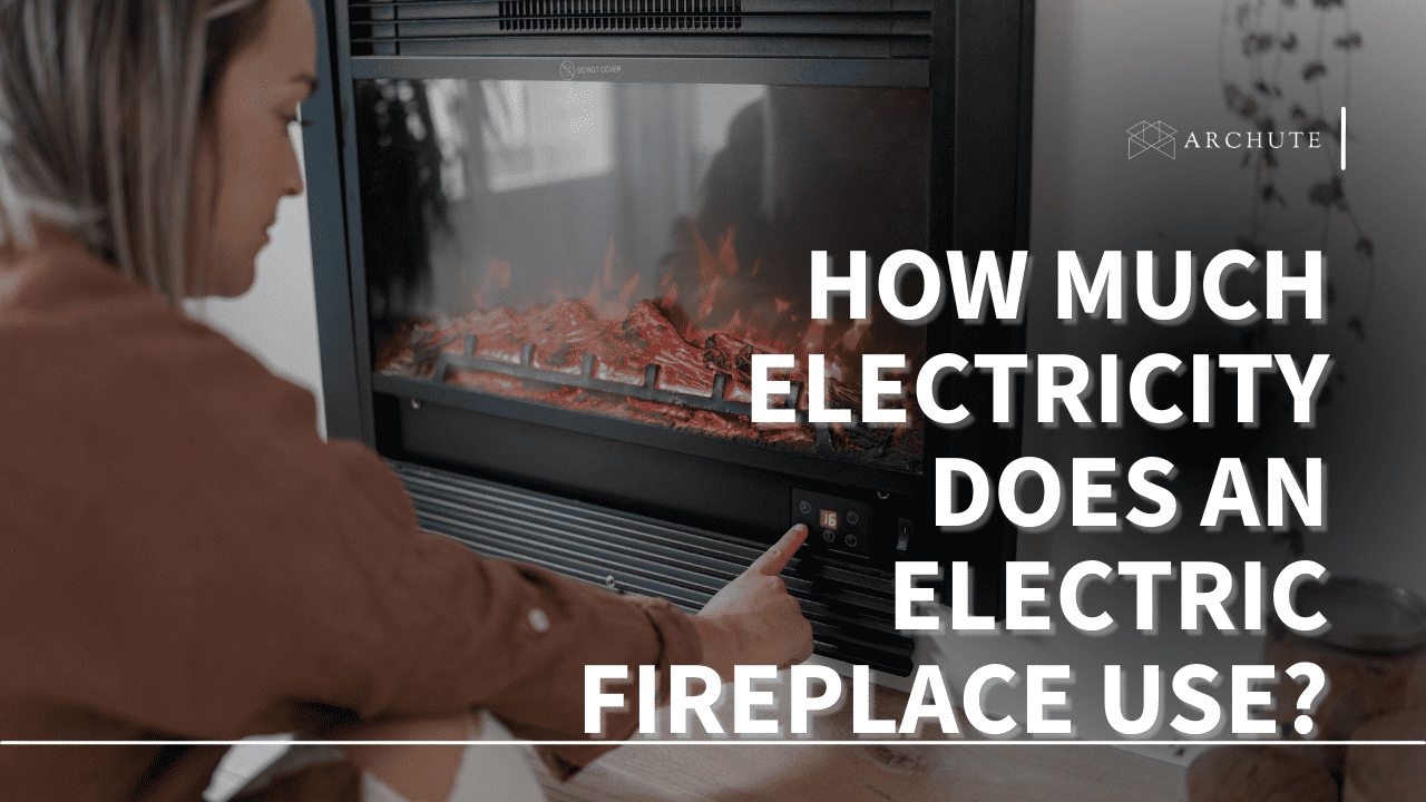 how much electricity does an electric fireplace use