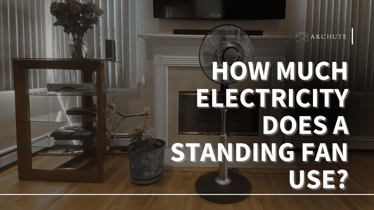 how much electricity does a standing fan use
