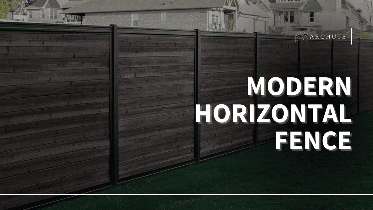 modern horizontal fence